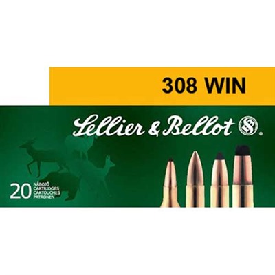 Sellier & Bellot Sport Shooting Ammo 308 Winchester 168gr Hpbt