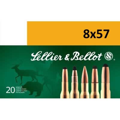 Sellier & Bellot 8x57mm Js Mauser 196gr Spce Ammo - 8x57mm Js Mauser 196gr Soft Point Cutting Edge 20/Box