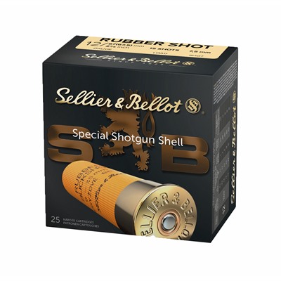Sellier & Bellot 12 Gauge 2-5/8" Rubber Buckshot Ammo