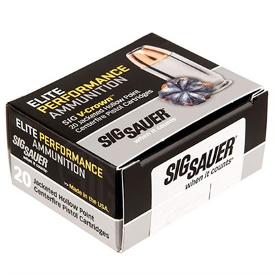 Sig Sauer Elite Performance Ammo 9mm Luger 115gr Jhp 9mm Luger 115gr Jacketed Hollow Point 20 Box