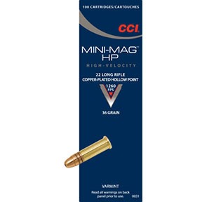 Cci Mini-Mag Cp HP Ammo