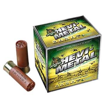 Environ Metal Hevi Metal Waterfowl Ammo 12 Gauge 3" 1 1/4 Oz #2 Shot 25/Box USA & Canada