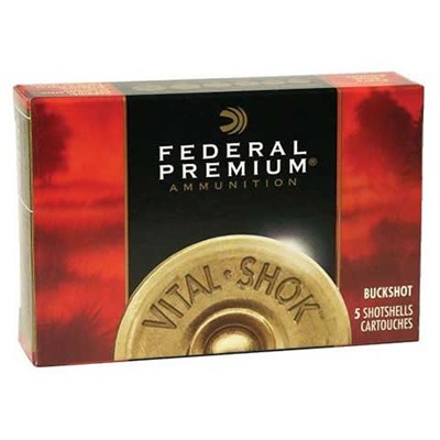 Federal Vital Shok Ammo 12 Gauge 3 1 2 00 Shot 12 Gauge 3 1 2 18 Pellets 00 Shot 5 Box