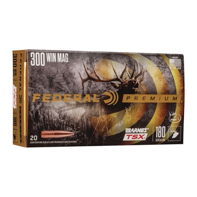 Federal Vital-Shok Ammo 300 Win Mag 180gr Hp - 300 Winchester Magnum 180gr Barnes Tsx 20/Box