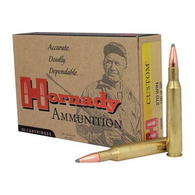 Hornady Custom 270 Winchester Soft Point Ammo - 270 Winchester 150gr Soft Point 20/Box