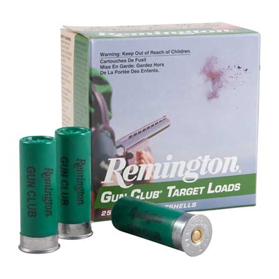 Remington Gun Club Target Ammo 12 Gauge 2 3/4" 1 1/8 Oz #8 Shot 25/Box