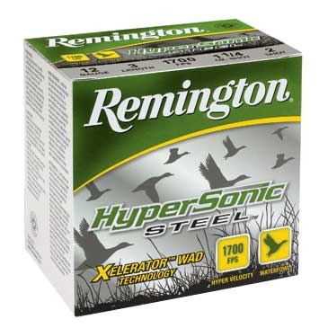 Remington Hypersonic Ammo 12 Gauge 3 1/2" 1 3/8 Oz #2 Steel Shot 25/Box