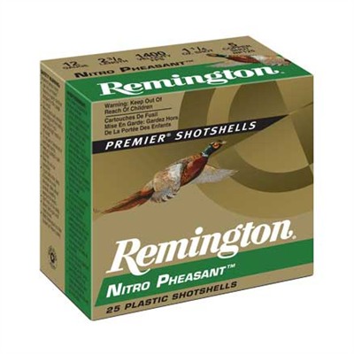 Remington Nitro Pheasant Ammo 12 Gauge 2 3/4" 1 1/4 Oz #4 Shot 25/Box USA & Canada