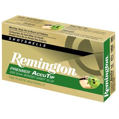 Remington Premier Accutip Ammo 20 Gauge 2 3/4" 260gr Sabot Slug 20 Gauge 2 3/4" 260 Gr Sabot Slug 5/Box