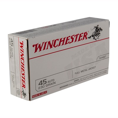 Winchester White Box Ammo 45 Acp 230gr Fmj 45 Auto 230gr Full Metal Jacket 50/Box