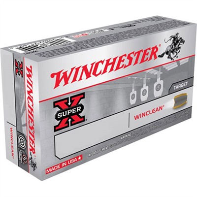 Winchester Winclean Ammo 40 S&W 165gr Beb 40 S&W 165gr Brass Enclosed Base 50/Box