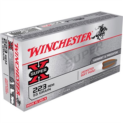 Winchester Super X Ammo 223 Remington 55gr Pointed Sp 223 Remington 55gr Pointed Soft Point 20/Box