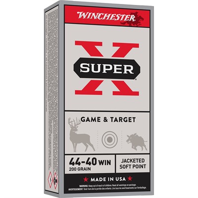 Winchester Super X Ammo 44 40 Winchester 200gr Sp 44 40 Winchester 200gr Soft Point 50/Box