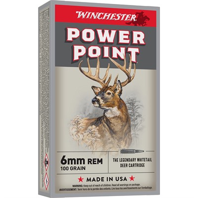 Winchester Super X Ammo 6mm Remington 100gr Power Point 20/Box