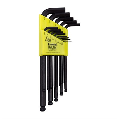 Bondhus Prohold Tip Ball End Wrenches - Prohold Tip Ball End L-Wrenches-Inch