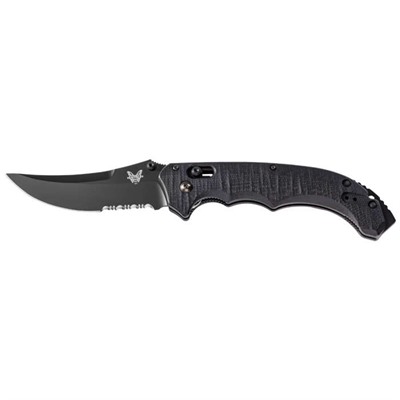 Benchmade Knife Co. 860 Bedlam Folding Knife 860 Bedlam Black Serrated in USA Specification