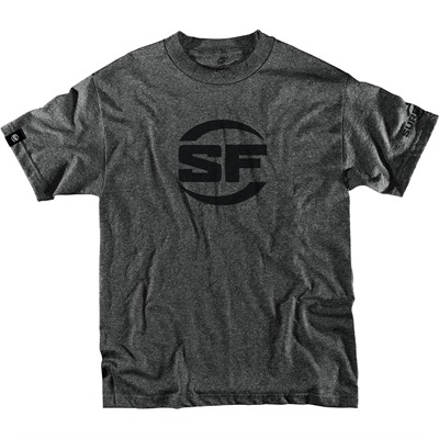 Surefire Button Logo T-Shirt - Surefire Button Logo T-Shirt Dark Gray Xlarge