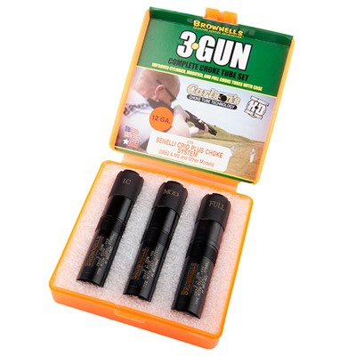 Brownells 12ga 3-Gun Crio Choke Tube Set - Benelli Crio/Crio Plus 3-Gun Choke Tube Set