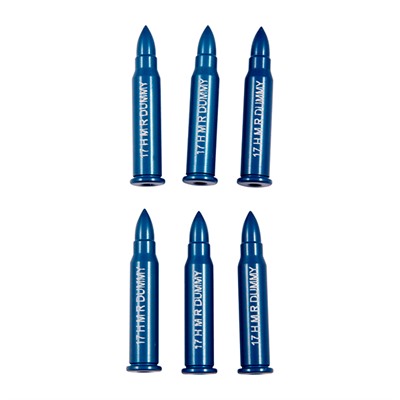 A-Zoom Rimfire Dummy Rounds - 17 Hmr Action Proving Rounds-6 Pack