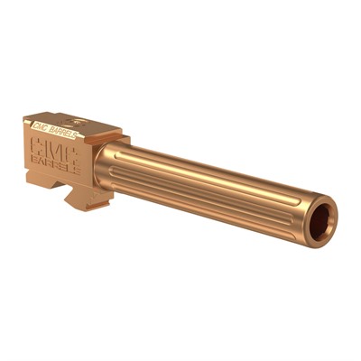 Cmc Triggers Match Precision Barrels For Glock - Fluted Barrel For G17 Standard Ticn Bronze