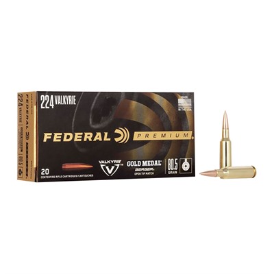 Federal Federal Ammo 224 Valykrie 80.5gr Gm Berger 20bx