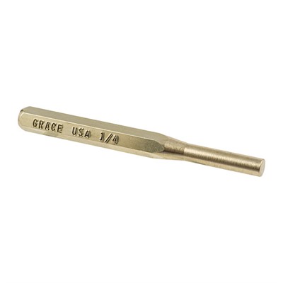 Grace Usa Brass Punch Set 1/4" (6.4mm) Brass Pin Punch