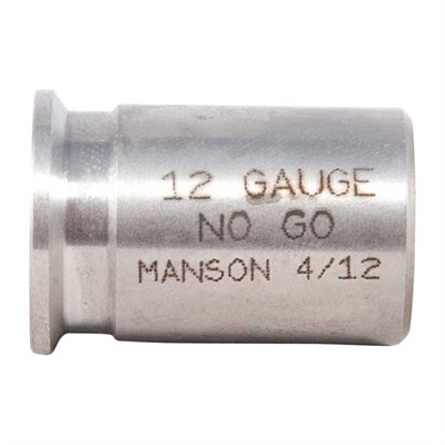 Manson Precision Rimless Rifle/Shotgun Cartridge Headspace Gauges - 12 Gauge No-Go Gauge