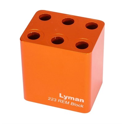 Lyman Ammo Checkers Multiple Blocks - 223 Remington 6-Hole Ammo Checker