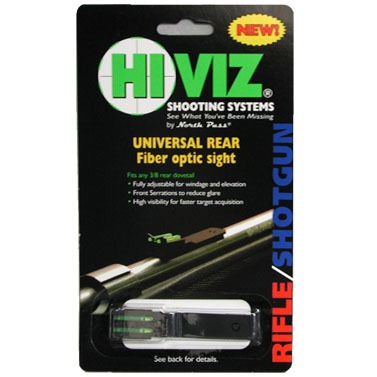 Hiviz Rifle  Muzzleloader Rear Sight - Rifle  Fiber Optic  Muzzleloader Rear Sight Green