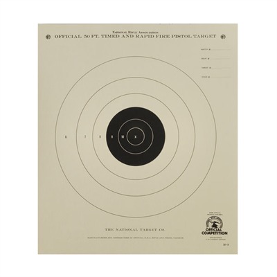 National Target B-3 50 Feet Timed & Rapid Target - B-3 Targets, Per 100