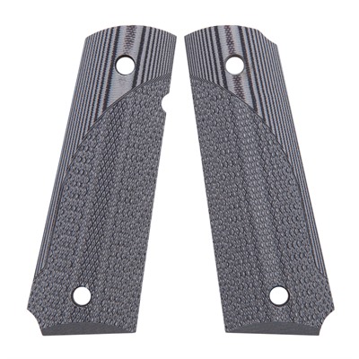 Pachmayr G-10 Tactical Pistol Grips For 1911 - 1911 Full Size Gray/Black Checkered G-10 Grips