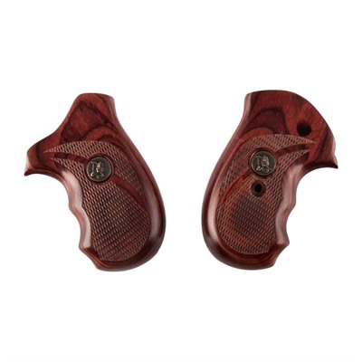 Pachmayr Renegade Wood Laminate Grips For S&W J Frame Rosewood Checkered