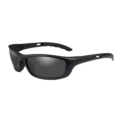 Wiley X Eyewear P-17 Black Ops Glasses - P-17 Black Ops Glasses Smoke Grey Lens Matte Black Frame