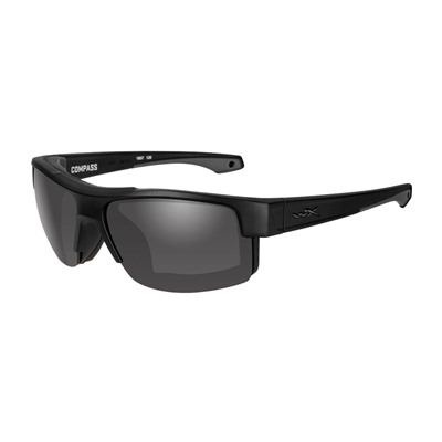 Wiley X Eyewear Wx Compass Glasses - Wx Compass Smoke Grey Lens Matte Black Frame