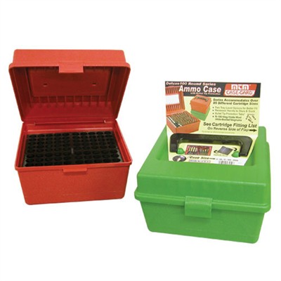 Mtm Rifle Ammo Boxes Red R 100 Deluxe Ammo Box