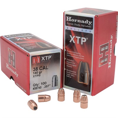 Hornady Xtp Pistol Bullets Hornady 38 Cal 140 Gr Hp/Xtp
