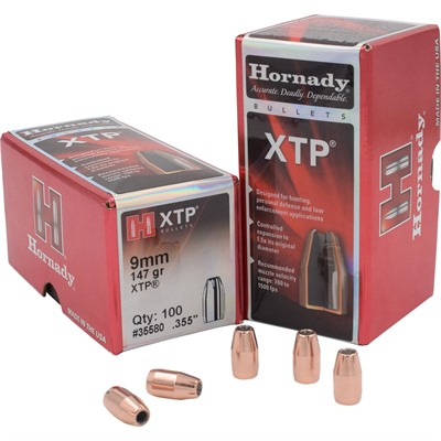 Hornady Xtp Pistol Bullets Hornady 9mm 147 Gr Hp/Xtp