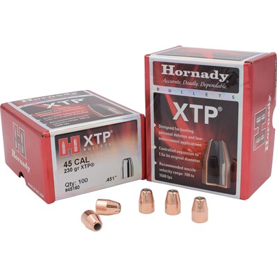 Hornady Xtp Pistol Bullets .45 Cal (.451) 230gr Hp/Xtp 100/Box