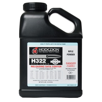 Hodgdon Powder H322 Smokeless Powder 8 Lb in USA Specification