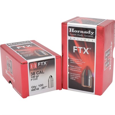 Hornady Ftx Bullets 38 Caliber (0.357") 140gr Flex Tip Expanding 100/Box