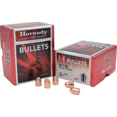 Hornady Fmj .45 Caliber (0.451") Pistol Bullets