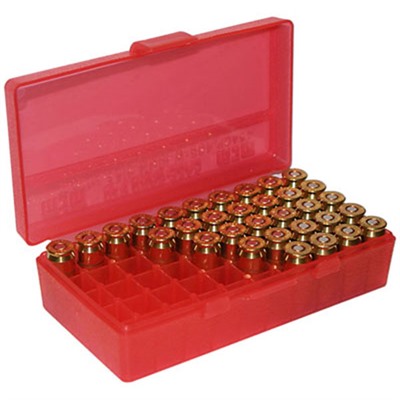 Mtm Pistol Ammo Box - Ammo Box Pistol Red 9mm-380 50