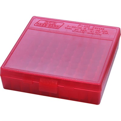 Mtm Pistol Ammo Boxes Pistol Red 38 357 100 in USA Specification
