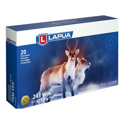 Lapua Soft Point Ammo 243 Winchester 100gr Sp - 243 Winchester 100gr Soft Point 20/Box