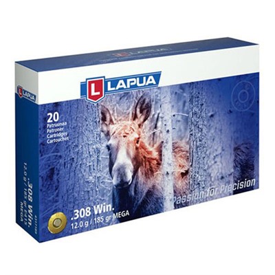 Lapua Soft Point Ammo 308 Winchester 185gr Sp - 308 Winchester 185gr Soft Point 20/Box