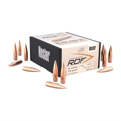 Nosler 30 Caliber 175gr Rdf Reduced Drag Factor Bullets - 30 Caliber (.308