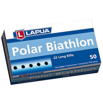 Lapua Polar Biathlon Ammo 22 Long Rifle 40gr Lead Round Nose - 22 Long Rifle 40gr Lead Round Nose 50/Box