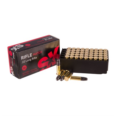 Sk Rifle Match Ammo 22 Long 40gr Lead Round Nose