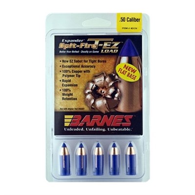 Barnes Spit-Fire T-Ez Bullets - Barnes Muzzleloader Bullets 50 Cal 250gr T-Ez Fb