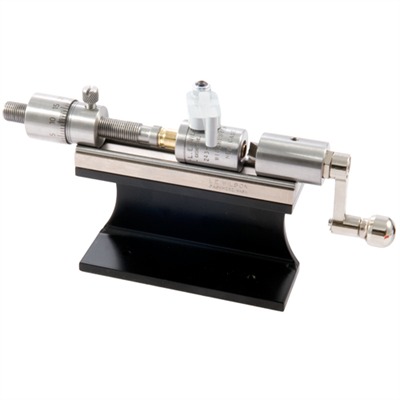 Sinclair/L.E. Wilson Wilson Stainless Micrometer Trimmer With Stand - Stainless Case Trimmer Kit W/Micrometer & Stand
